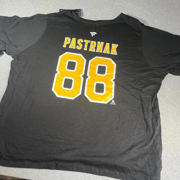 NWT Reebok NHL Boston Bruins Woman’s 3x Pastrnak #88 Black V-Neck T-Shirt Jersey - Picture 8 of 8